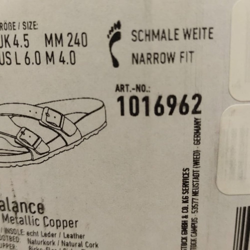 BIRKENSTOK Women Yao Balance Leather Sandals--Metallic Copper - Picture 9 of 9